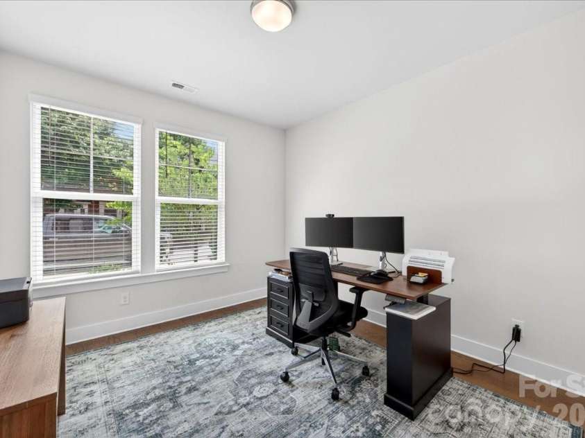 334 Armour Street, Davidson, NC 28036.  MLS# CAR4379254, YatesRealty ID 26445. Ground level bedroom