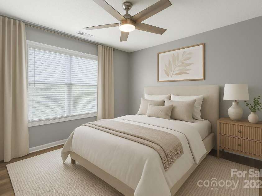 7621 Rolling Meadows Lane, Huntersville, NC 28078.  MLS# CAR4282500, YatesRealty ID 26448. SECONDARY BEDROOM VIRTUALLY STAGED