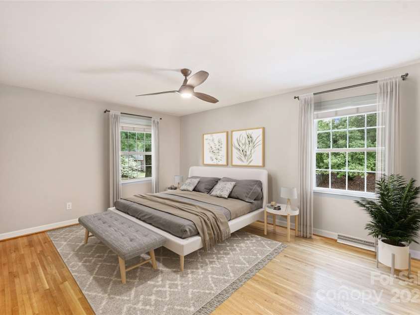 2301 Seth Thomas Road, Charlotte, NC 28210.  MLS# CAR4265395, YatesRealty ID 26452. Virtually Staged - Primary Bedroom on upper level