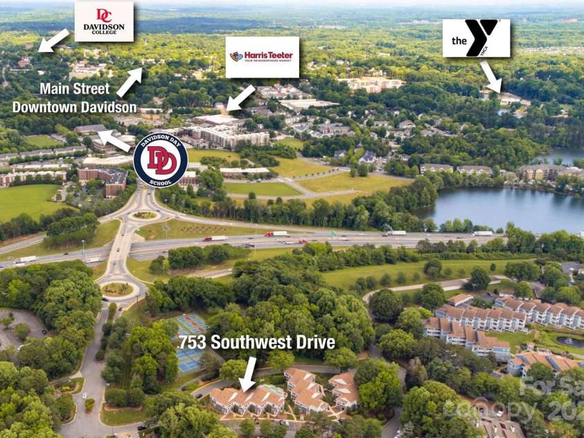 753 Southwest Drive, Davidson, NC 28036.  MLS# CAR4260993, YatesRealty ID 26458. 