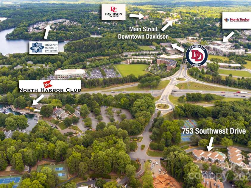 753 Southwest Drive, Davidson, NC 28036.  MLS# CAR4260993, YatesRealty ID 26458. 