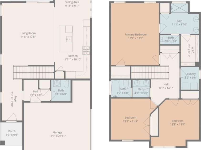 411 Hickory View Drive, Rock Hill, SC 29732.  MLS# CAR4376381, YatesRealty ID 26478. Floor plan