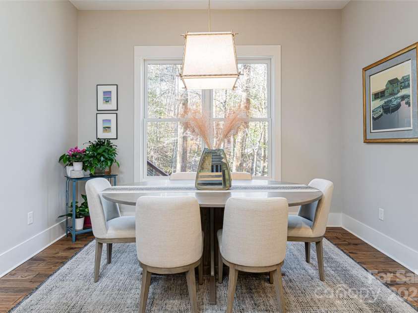 28 Woodland Aster Way, Asheville, NC 28804.  MLS# CAR4212425, YatesRealty ID 26479. Spacious dining area with private views