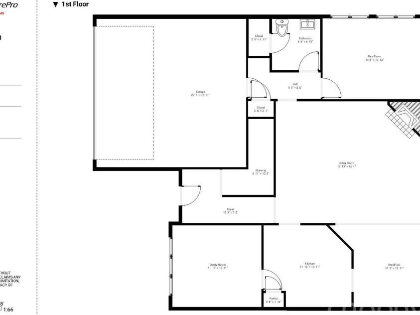 5110 Dragonfly Lane, Charlotte, NC 28277.  MLS# CAR4382717, YatesRealty ID 26480. Main Floor Plan
