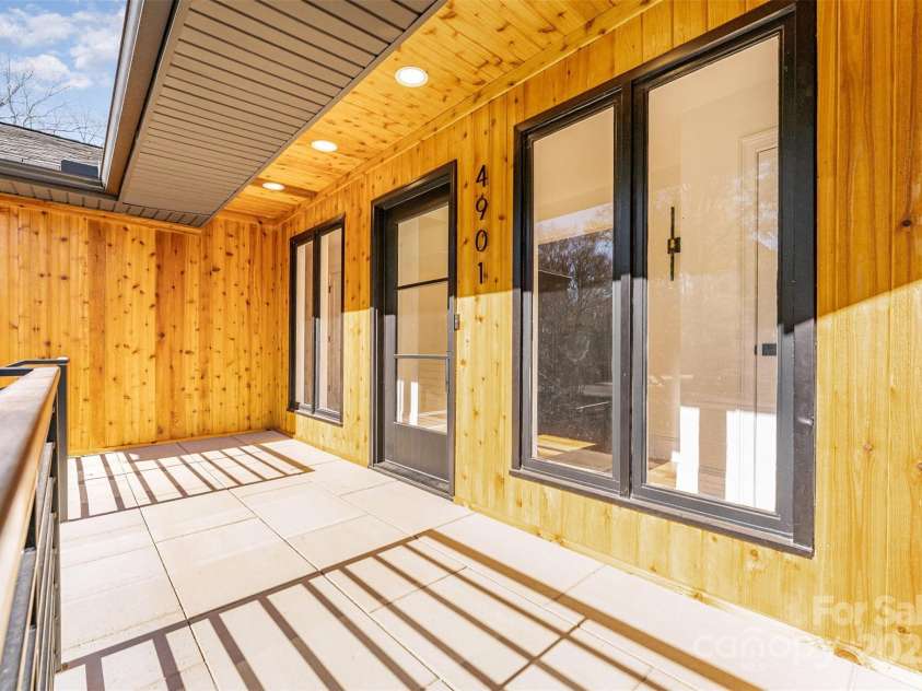 4901 Pine Ridge Road, Charlotte, NC 28226.  MLS# CAR4278391, YatesRealty ID 26490. Custom Hardscape Front Porch