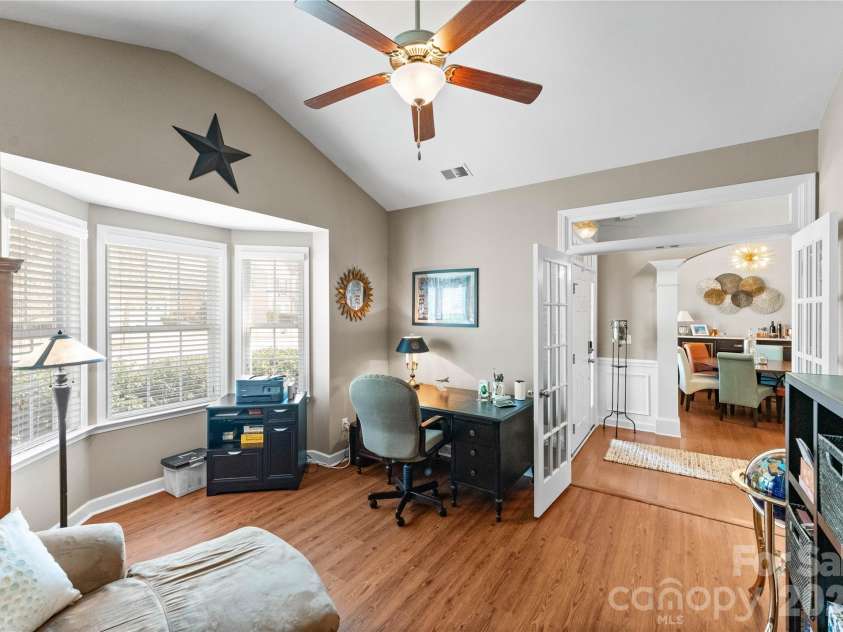 596 Rosemary Lane, Tega Cay, SC 29708.  MLS# CAR4359622, YatesRealty ID 26497. Office with French Doors