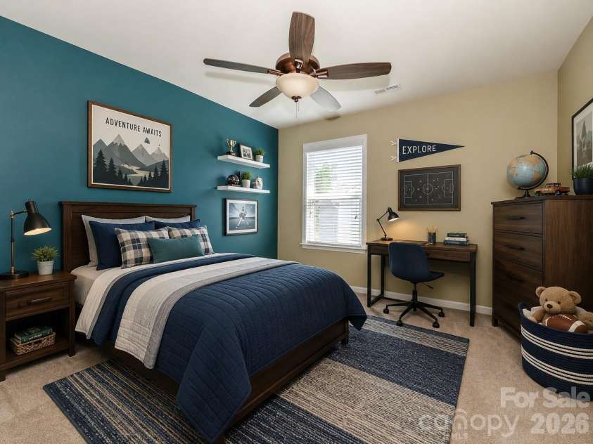 15788 Reynolds Drive, Indian Land, SC 29707.  MLS# CAR4381137, YatesRealty ID 26515. Bedroom 2 virtual staged