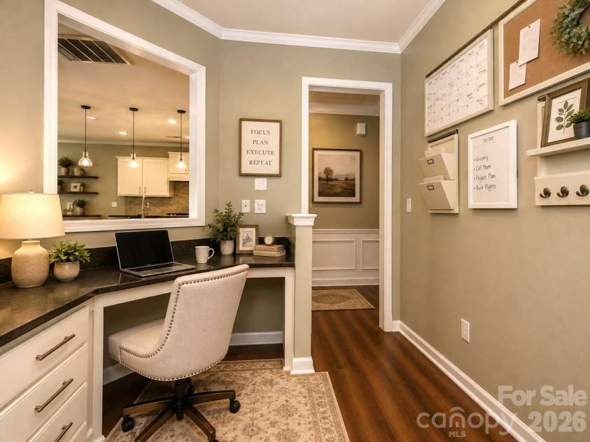 15788 Reynolds Drive, Indian Land, SC 29707.  MLS# CAR4381137, YatesRealty ID 26515. Work Station mud room