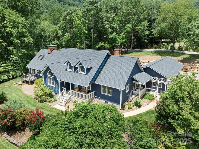 3 Neighborly Drive, Candler, NC 28715.  MLS# CAR4279454, YatesRealty ID 26517. Aerial Overview