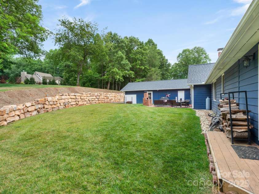 3 Neighborly Drive, Candler, NC 28715.  MLS# CAR4279454, YatesRealty ID 26517. Back Yard