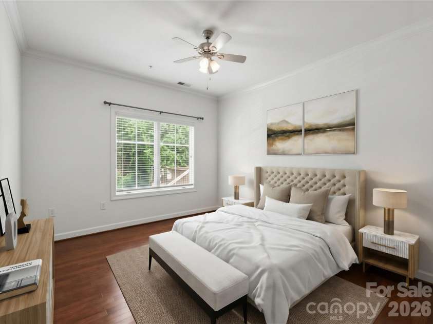 1903 Kenilworth Avenue, Charlotte, NC 28203.  MLS# CAR4406478, YatesRealty ID 26521. Primary bedroom, virtually staged