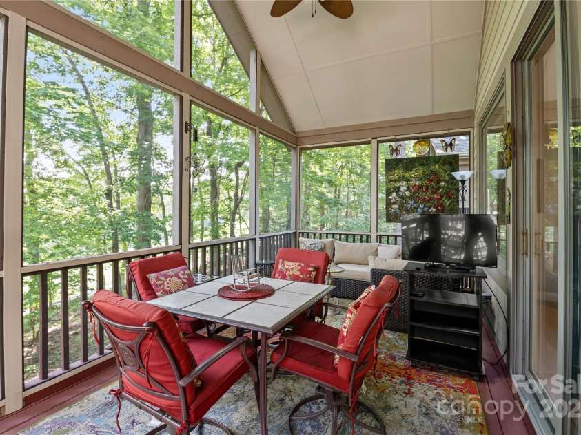 196 Pine Shadow Drive, Hendersonville, NC 28739.  MLS# CAR4274767, YatesRealty ID 26527. Screen Porch
