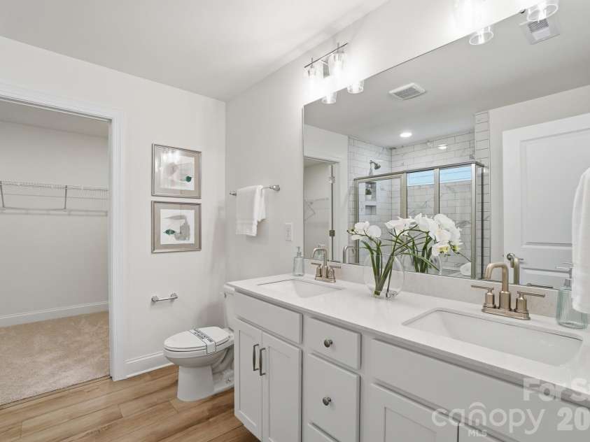 2793 Ashton Park Lane, Monroe, NC 28110.  MLS# CAR4331163, YatesRealty ID 26540. Primary Bathroom
