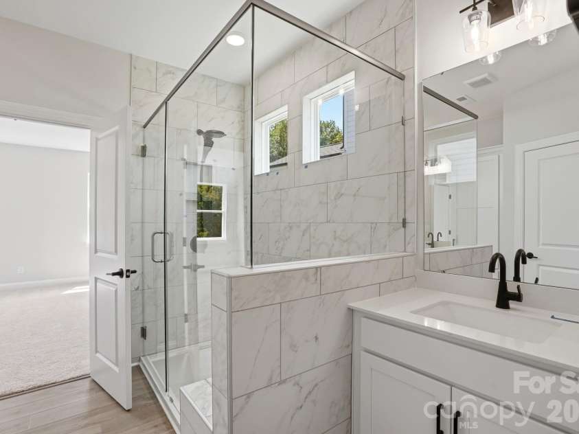 2777 Ashton Park Lane, Monroe, NC 28110.  MLS# CAR4359946, YatesRealty ID 26545. Primary Bathroom