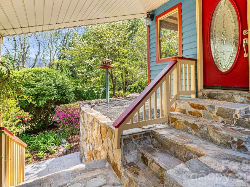 114 Walker Street, Black Mountain, NC 28711.  MLS# CAR4367539, YatesRealty ID 26552. Mountain View from Front Porch