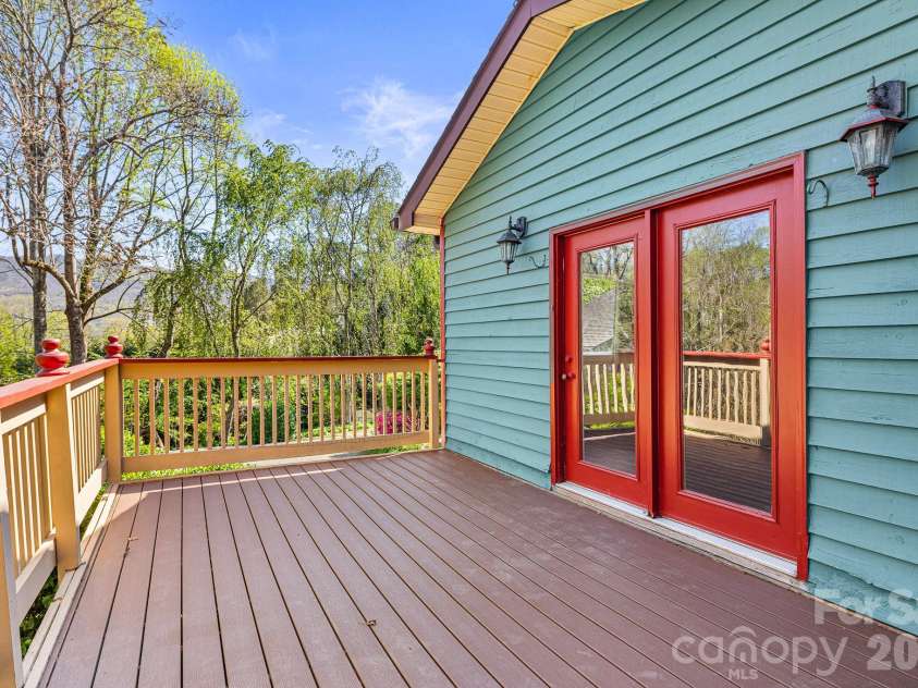114 Walker Street, Black Mountain, NC 28711.  MLS# CAR4367539, YatesRealty ID 26552. Mountain View from Side Deck