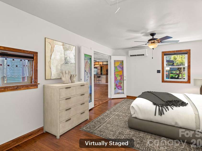 114 Walker Street, Black Mountain, NC 28711.  MLS# CAR4367539, YatesRealty ID 26552. Primary Bedroom - Virtually Staged