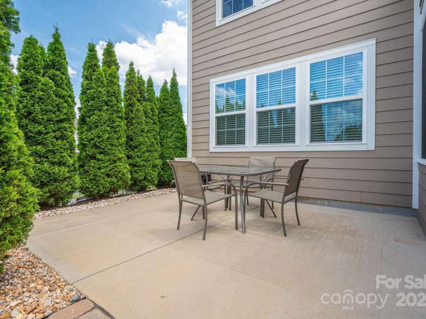 104 Wingstem Court, Mooresville, NC 28117.  MLS# CAR4269574, YatesRealty ID 26559. Outside patio