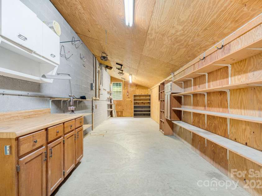 2428 Hamburg Road, Mars Hill, NC 28754.  MLS# CAR4270974, YatesRealty ID 26562. Interior of Garage/Workshop