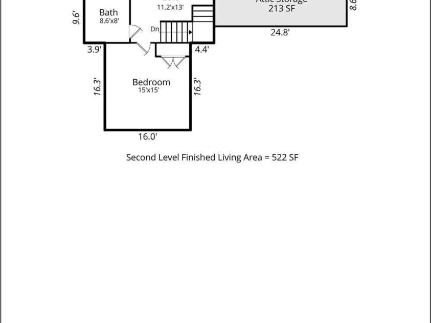 9 Ashe Park Circle, Asheville, NC 28806.  MLS# CAR4377416, YatesRealty ID 26564. Upper Level Floor Plan