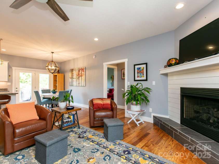 5 Pine Drive, Weaverville, NC 28787.  MLS# CAR4257819, YatesRealty ID 26567. French door leading out to back deck