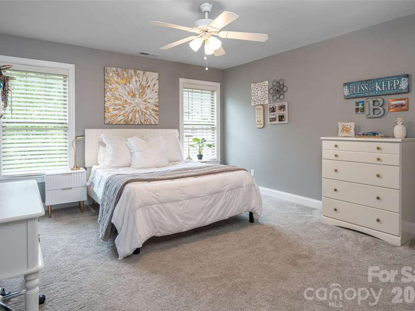 75 Ledgestone Drive, Fairview, NC 28730.  MLS# CAR4371731, YatesRealty ID 26567. Bedroom #1 upstairs