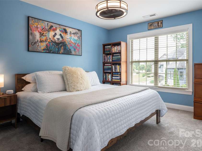 75 Ledgestone Drive, Fairview, NC 28730.  MLS# CAR4371731, YatesRealty ID 26567. Bedroom #2 on the upper level 