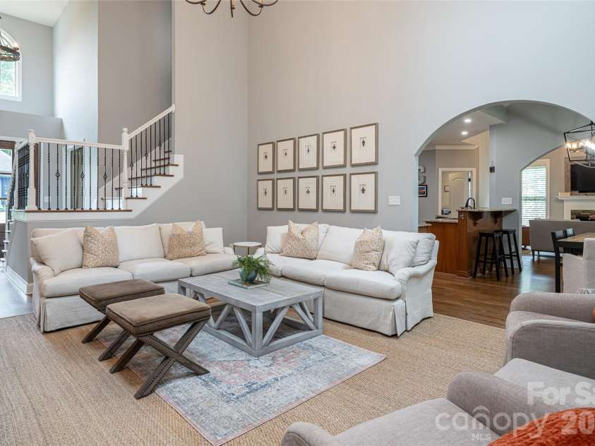 75 Ledgestone Drive, Fairview, NC 28730.  MLS# CAR4371731, YatesRealty ID 26567. It flows beautifully into the spacious kitchen and den
