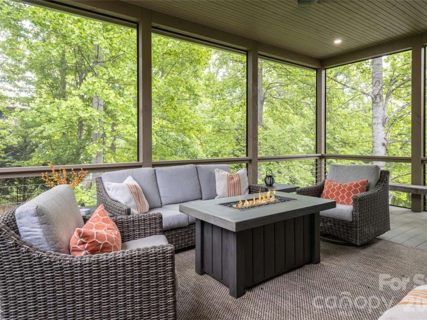 75 Ledgestone Drive, Fairview, NC 28730.  MLS# CAR4371731, YatesRealty ID 26567. Perfect for your morning coffee or a quiet evening
