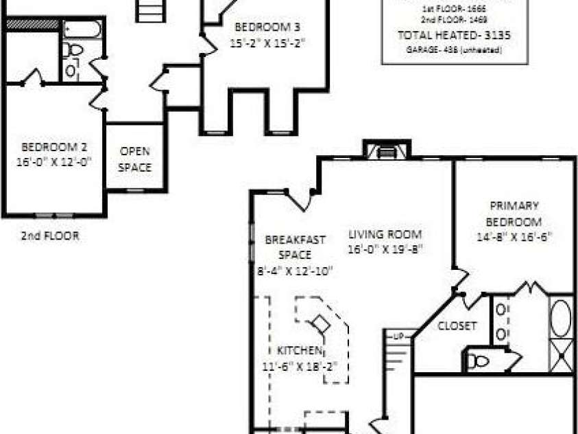 10217 Linksland Drive, Huntersville, NC 28078.  MLS# CAR4281355, YatesRealty ID 26573. Floorplan: exceptional end-unit residence offers a thoughtfully designed floor plan tailored for both everyday living and gracious entertaining without compromising on space.