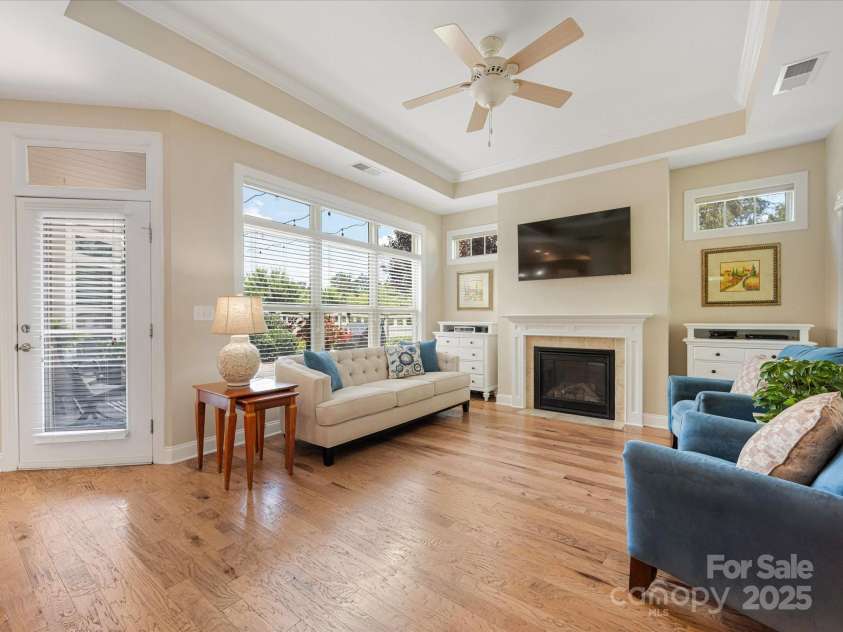 1313 Haywood Park Drive, Waxhaw, NC 28173.  MLS# CAR4279018, YatesRealty ID 26575. Tons of Natural Light with Custom Electronic Shades on Transoms & a Cozy Fireplace Ready for Holiday Decor