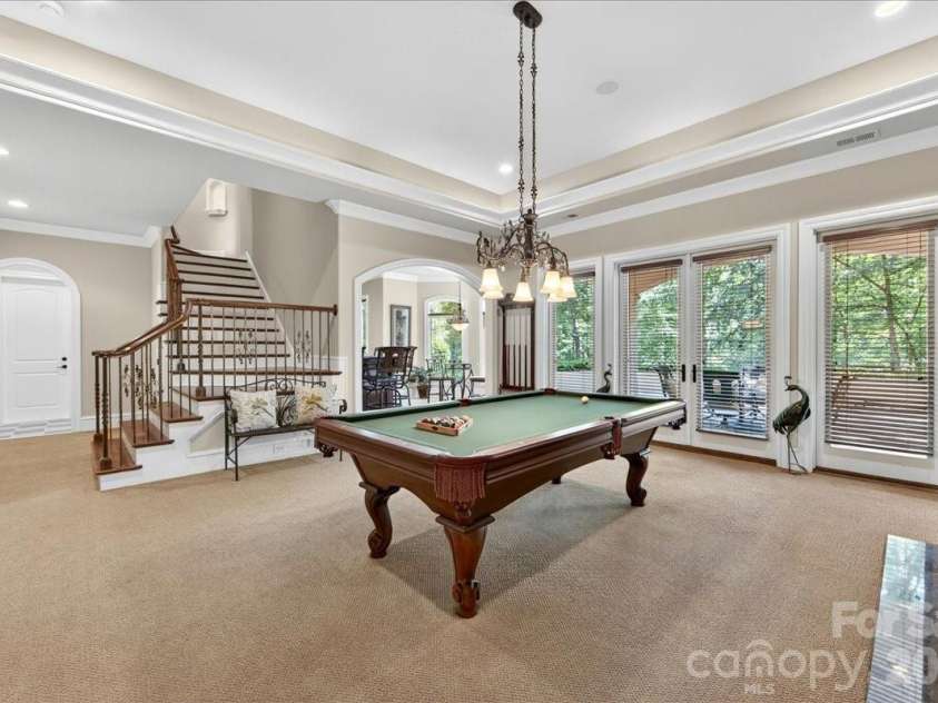 5424 Gorham Drive, Charlotte, NC 28226.  MLS# CAR4381431, YatesRealty ID 26575. Billiard room
