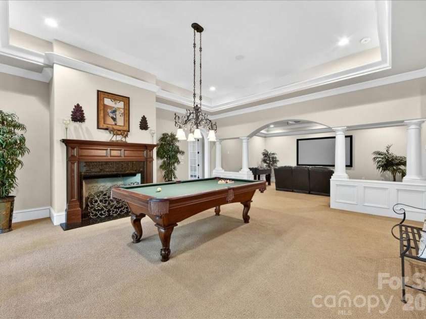 5424 Gorham Drive, Charlotte, NC 28226.  MLS# CAR4381431, YatesRealty ID 26575. Billiard room