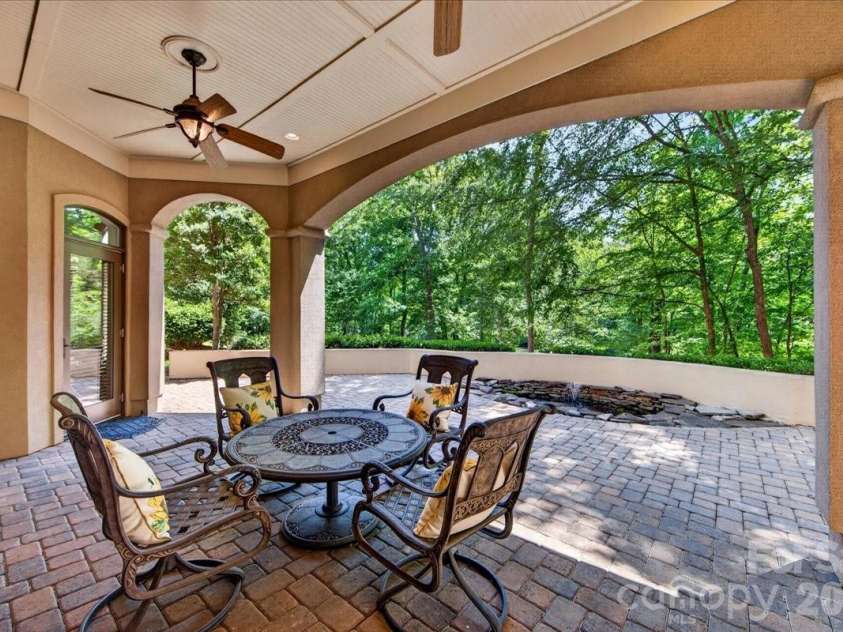5424 Gorham Drive, Charlotte, NC 28226.  MLS# CAR4381431, YatesRealty ID 26575. Rear covered porch