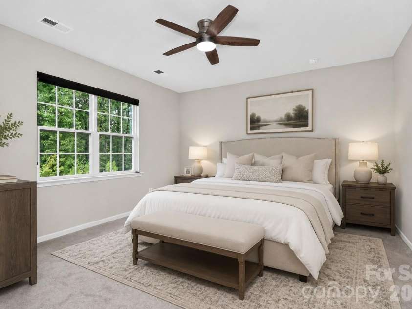 3130 Windhaven Lane, Tega Cay, SC 29708.  MLS# CAR4403267, YatesRealty ID 26585. Primary Bedroom - Virtually Stage