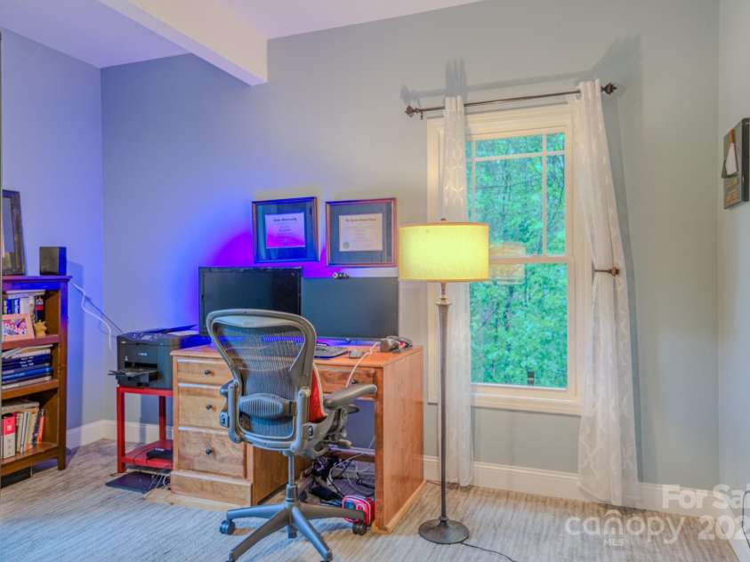29 Lancaster Lane, Weaverville, NC 28787.  MLS# CAR4263615, YatesRealty ID 26589. Office lower level