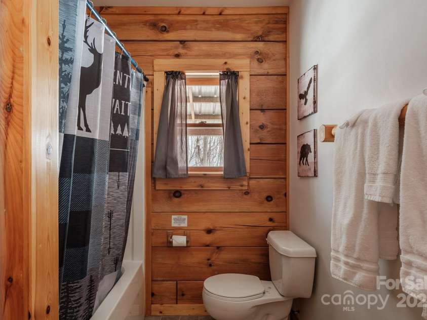 294 Paradise Valley Road, Zionville, NC 28698.  MLS# CAR4212519, YatesRealty ID 2659. Basement level bathroom