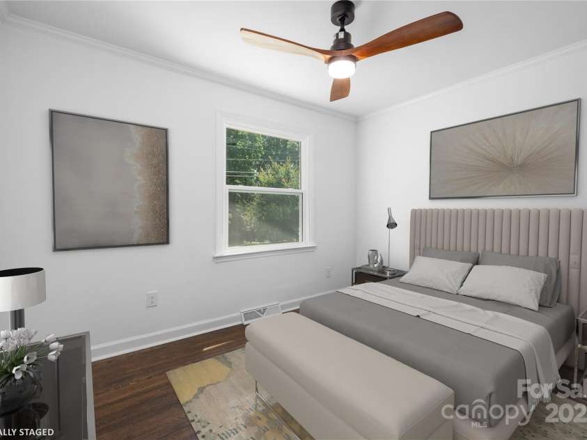 4017 Sulkirk Road, Charlotte, NC 28210.  MLS# CAR4272822, YatesRealty ID 26590. Bedroom 2 virtually staged