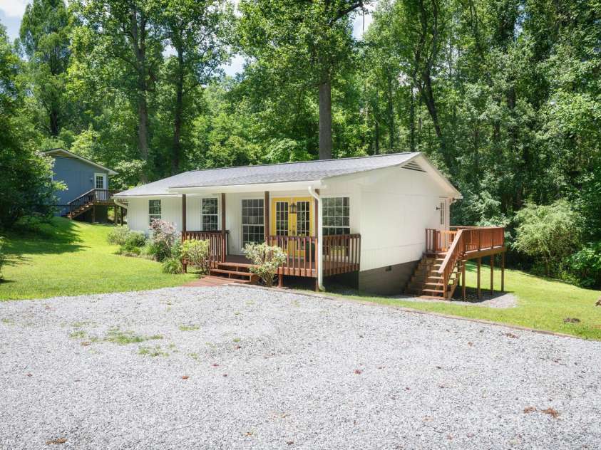35 Pope Road, Brevard, NC 28712.  MLS# CAR4261354, YatesRealty ID 26591. Large Gravel Parking Area