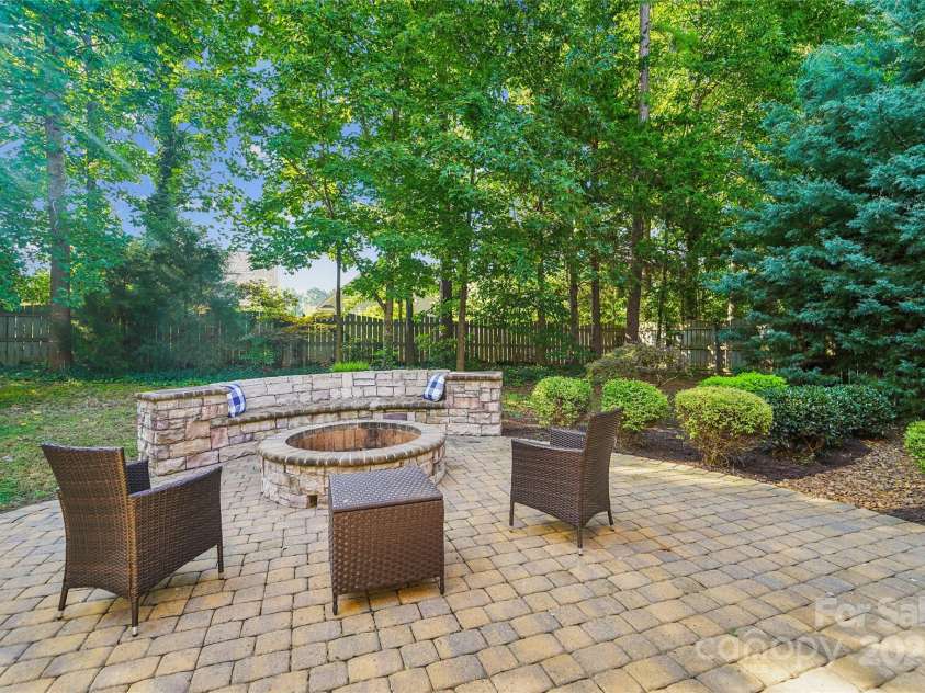 1237 Saint Johns Avenue, Matthews, NC 28104.  MLS# CAR4273618, YatesRealty ID 26593. Paver patio