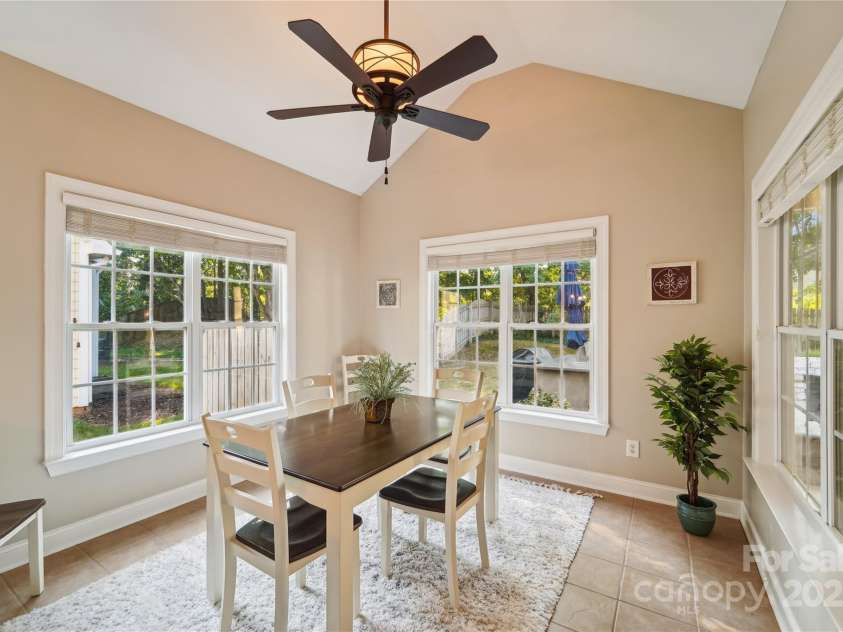 1237 Saint Johns Avenue, Matthews, NC 28104.  MLS# CAR4273618, YatesRealty ID 26593. Sunroom