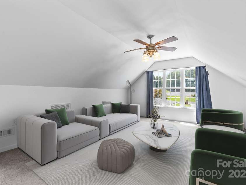 185 Greens Road, Granite Falls, NC 28630.  MLS# CAR4275528, YatesRealty ID 26594. Virtually Staged Above Garage Bonus Room