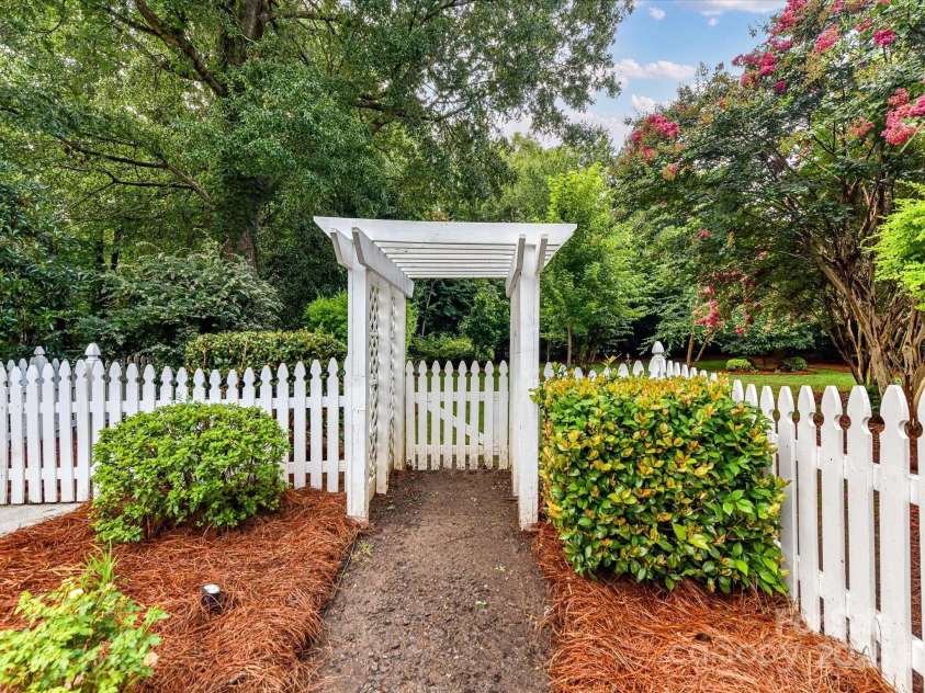 5434 Shoal Brook Court, Charlotte, NC 28277.  MLS# CAR4280902, YatesRealty ID 26602. Entrance of Backyard