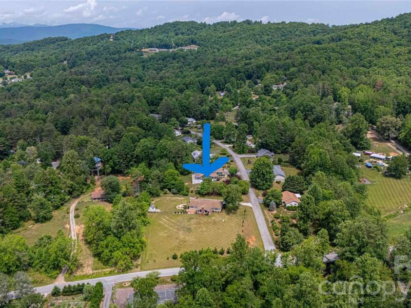 15 Bowman Ridge Road, Hendersonville, NC 28739.  MLS# CAR4369770, YatesRealty ID 26608. Aerial
