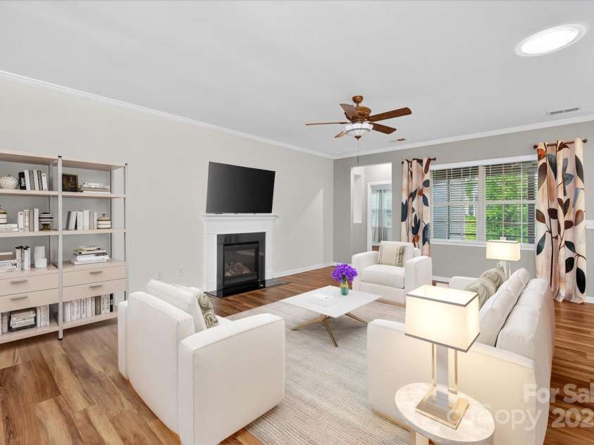 4057 Channel Islands Way, Lancaster, SC 29720.  MLS# CAR4292453, YatesRealty ID 2662. Virtually Staged family room