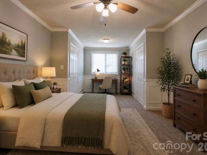 174 Columns Circle, Shelby, NC 28150.  MLS# CAR4353329, YatesRealty ID 26620. Virtually Staged , Upstairs Bedroom