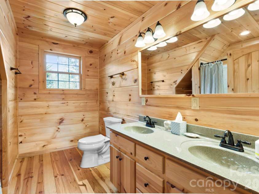 213 Big Valley Road, Pisgah Forest, NC 28768.  MLS# CAR4353319, YatesRealty ID 26629. Full bath #3 