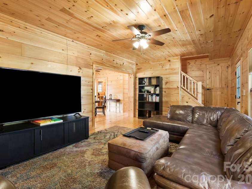 213 Big Valley Road, Pisgah Forest, NC 28768.  MLS# CAR4353319, YatesRealty ID 26629. Living Room 