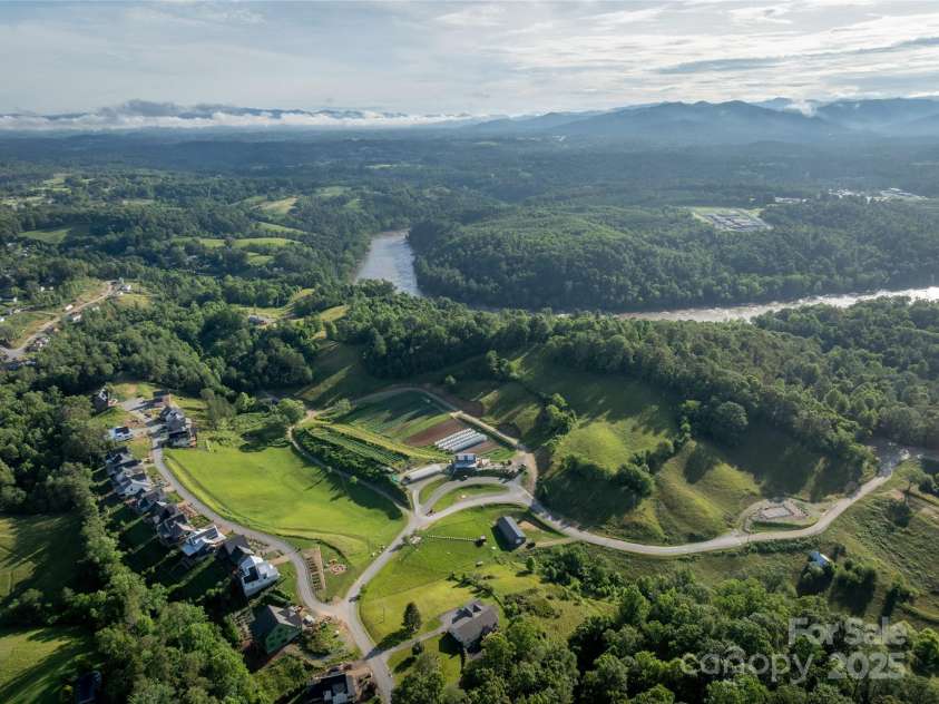 237 Westridge Farm Road, Asheville, NC 28804.  MLS# CAR4282360, YatesRealty ID 2663. Aerial of Olivette 