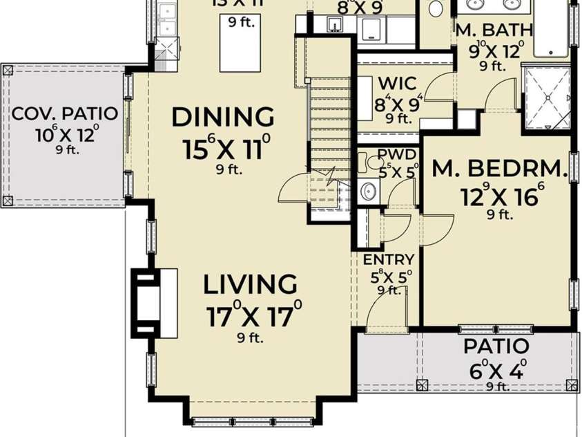 237 Westridge Farm Road, Asheville, NC 28804.  MLS# CAR4282360, YatesRealty ID 2663. Main Floor Plan